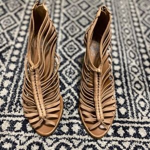 Crown Vintage Strappy Peep Toe Sandals.